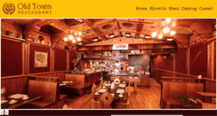 Desktop Screenshot of oldtownrestaurant.com